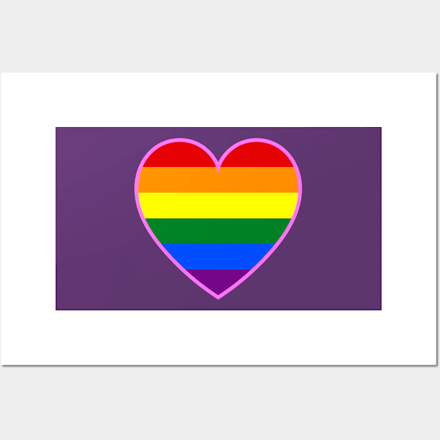 LGBT pride heart Wall Art by StormCrow42